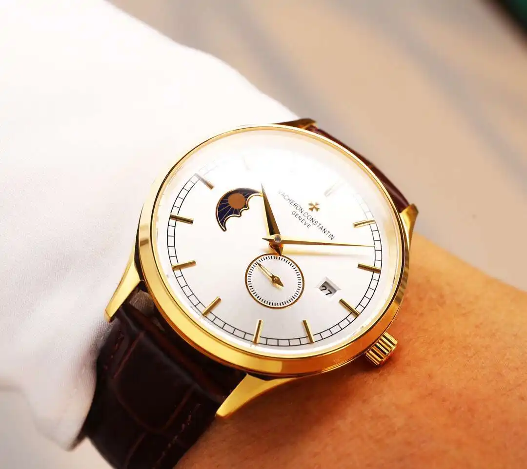 General Watches Vacheron Constantin @Denton watch men's watch with original fully automatic mechanical movement top 316 stainless steel case strap mineral super mirror diameter 40mm KK05850 1 view 9