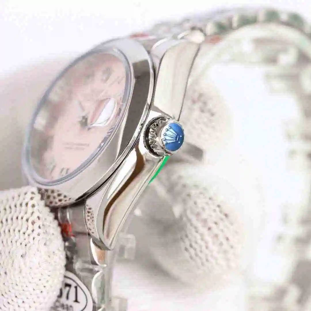 General Watches Rolex Watch Women's Watch Paired with Original Fully Automatic Mechanical Movement Top grade 316 Precision Steel Case with Mineral Super Strong Mirror Diameter 28mm kk view 4