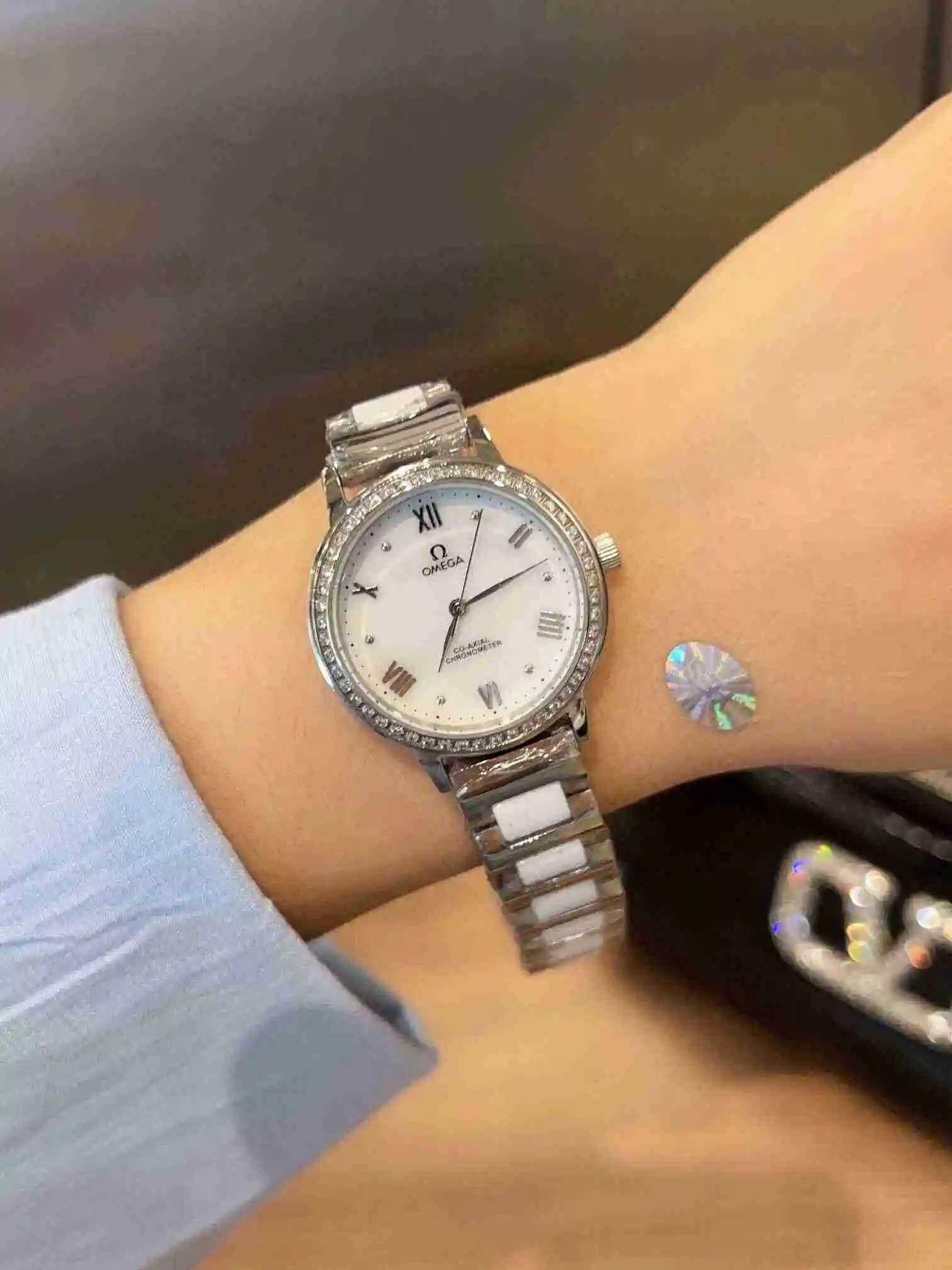 General Watches OMEGA Omega Watch Women's Watch Paired with Original Fully Automatic Mechanical Movement Top Grade 316 Precision Steel Case with Mineral Super Strong Mirror Diameter 30mm KK02450 view 4