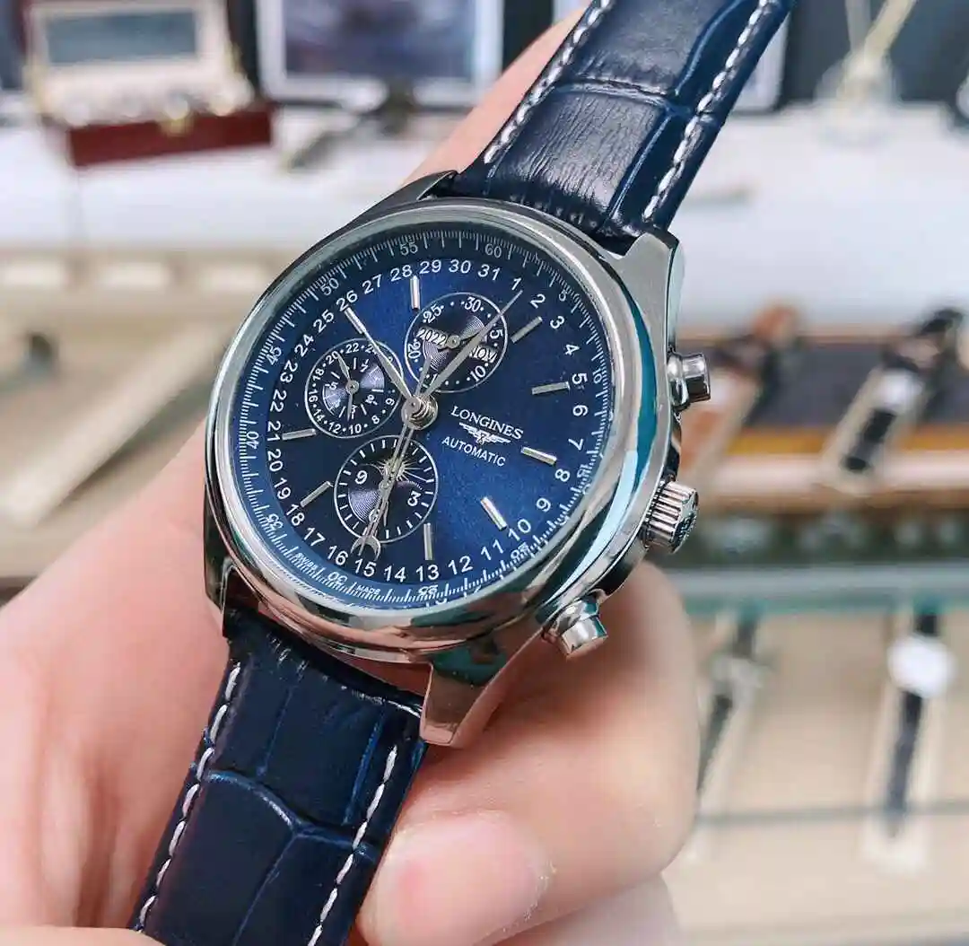 General Watches Longines Watch Men's Watch Paired with Original Fully Automatic Mechanical Movement Top Grade 316 Precision Steel Case with Mineral Super Strong Mirror Diameter 40mm KK02850 1 view 6