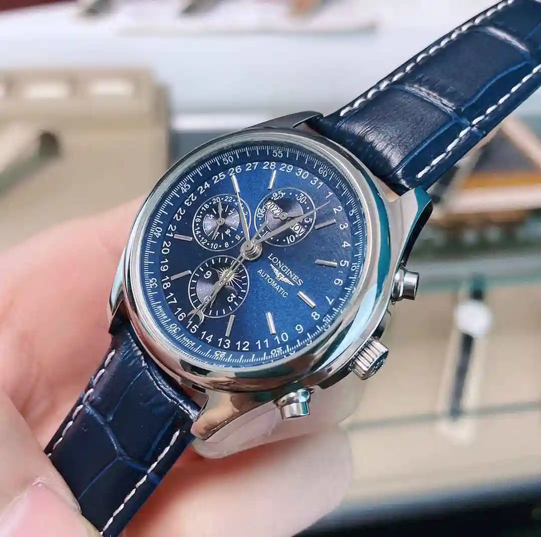 General Watches Longines Watch Men's Watch Paired with Original Fully Automatic Mechanical Movement Top Grade 316 Precision Steel Case with Mineral Super Strong Mirror Diameter 40mm KK02850 1 view 9