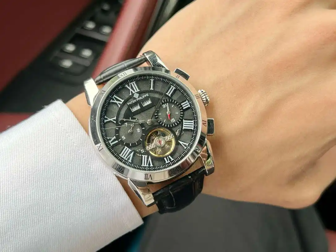 General Watches Watch Men's watch with original fully automatic mechanical movement, top-grade 316 stainless steel case and strap, mineral super mirror, diameter 42cm KK04850 1 view 4