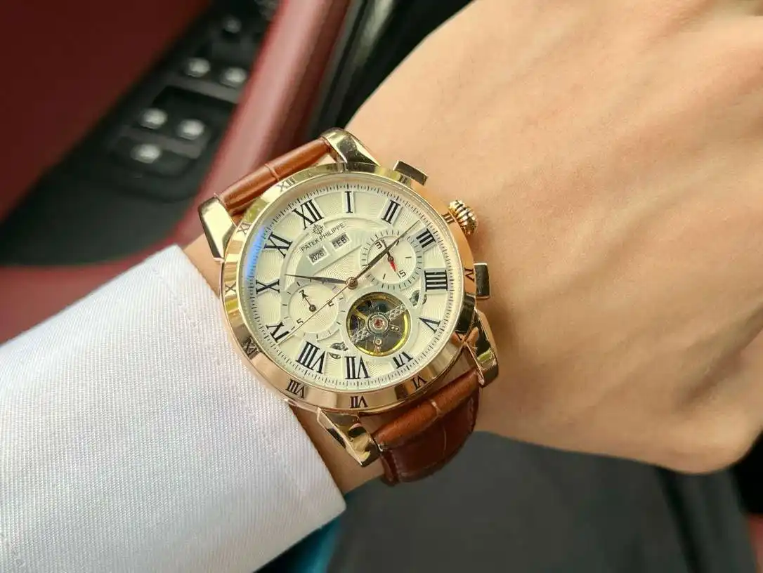 General Watches Watch Men's watch with original fully automatic mechanical movement, top-grade 316 stainless steel case and strap, mineral super mirror, diameter 42cm KK04850 1 view 5