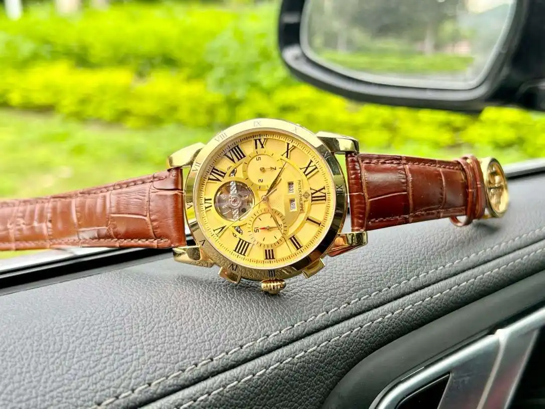 General Watches Watch Men's watch with original fully automatic mechanical movement, top-grade 316 stainless steel case and strap, mineral super mirror, diameter 42cm KK04850 1 view 7