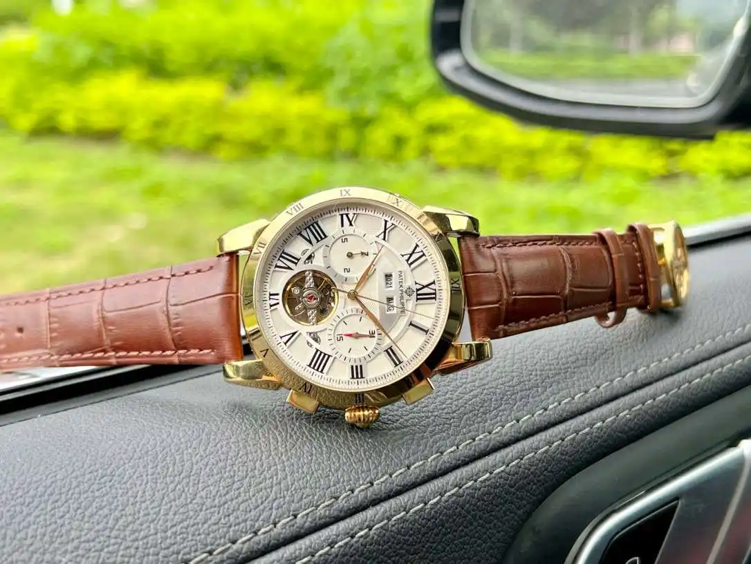 General Watches Watch Men's watch with original fully automatic mechanical movement, top-grade 316 stainless steel case and strap, mineral super mirror, diameter 42cm KK04850 1 view 9