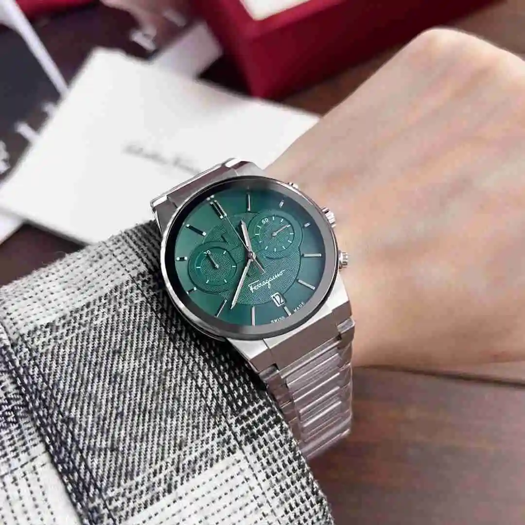 General Watches Ferragamo Watch Men's Watch Paired with Original Fully Automatic Mechanical Movement Top Grade 316 Precision Steel Case Case with Mineral Super Strong Mirror Diameter 41mm KK09800 2 view 2