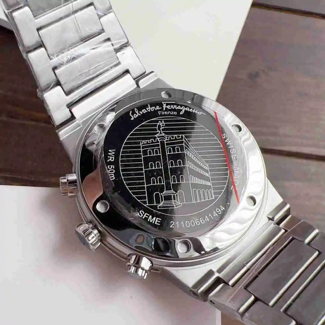 General Watches Ferragamo Watch Men's Watch Paired with Original Fully Automatic Mechanical Movement Top Grade 316 Precision Steel Case Case with Mineral Super Strong Mirror Diameter 41mm KK09800 2 view 4
