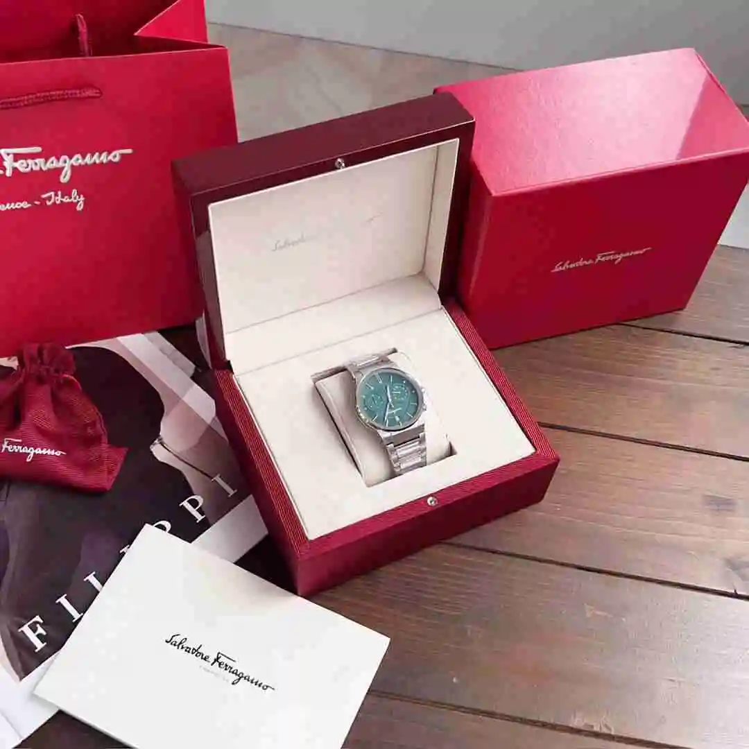 General Watches Ferragamo Watch Men's Watch Paired with Original Fully Automatic Mechanical Movement Top Grade 316 Precision Steel Case Case with Mineral Super Strong Mirror Diameter 41mm KK09800 2 view 9
