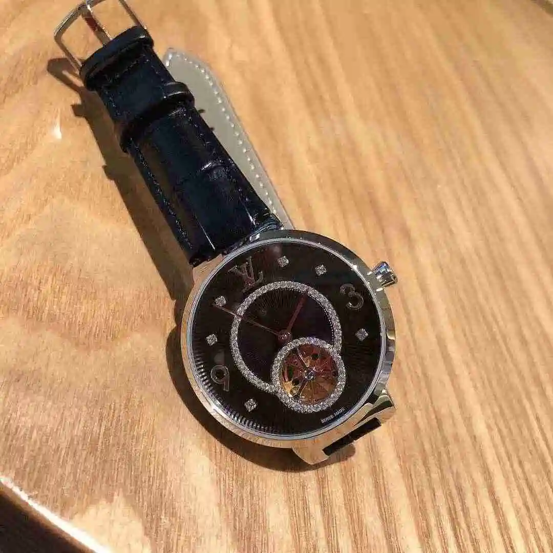 General Watches LV watch for men with original fully automatic mechanical movement, top grade 316 precision steel case with mineral super strong mirror diameter 41mm KK03250 view 3