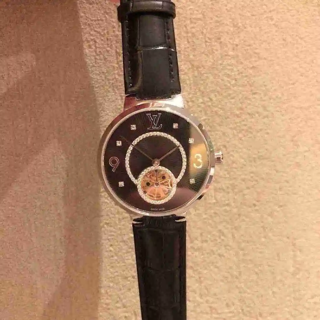 General Watches LV watch for men with original fully automatic mechanical movement, top grade 316 precision steel case with mineral super strong mirror diameter 41mm KK03250 view 7