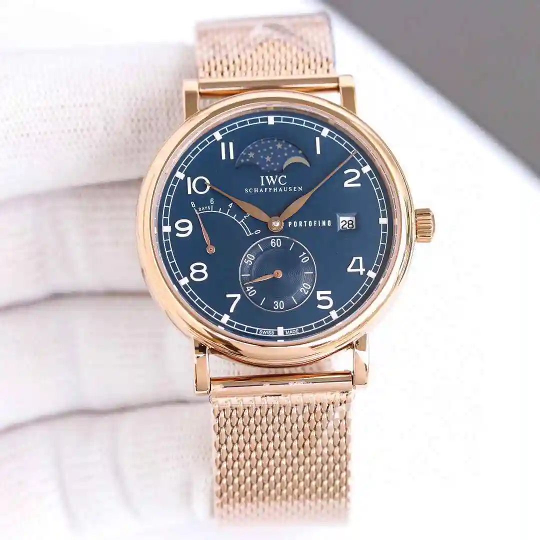 General Watches IWC Wanguo Watch Men's Watch Paired with Original Fully Automatic Mechanical Movement Top Grade 316 Precision Steel Case with Mineral Super Strong Mirror Diameter 40mm KK012500 view 5