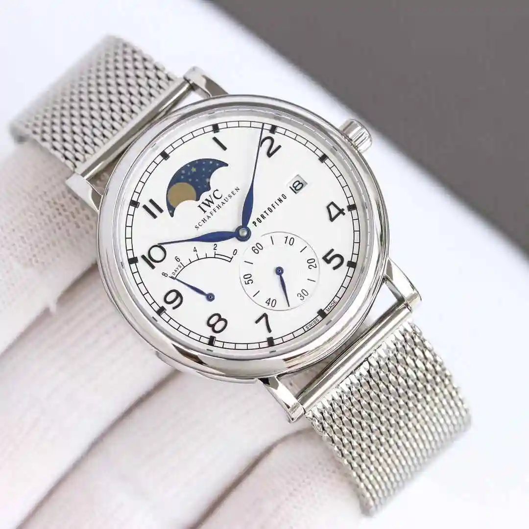 General Watches IWC Wanguo Watch Men's Watch Paired with Original Fully Automatic Mechanical Movement Top Grade 316 Precision Steel Case with Mineral Super Strong Mirror Diameter 40mm KK012500 view 9