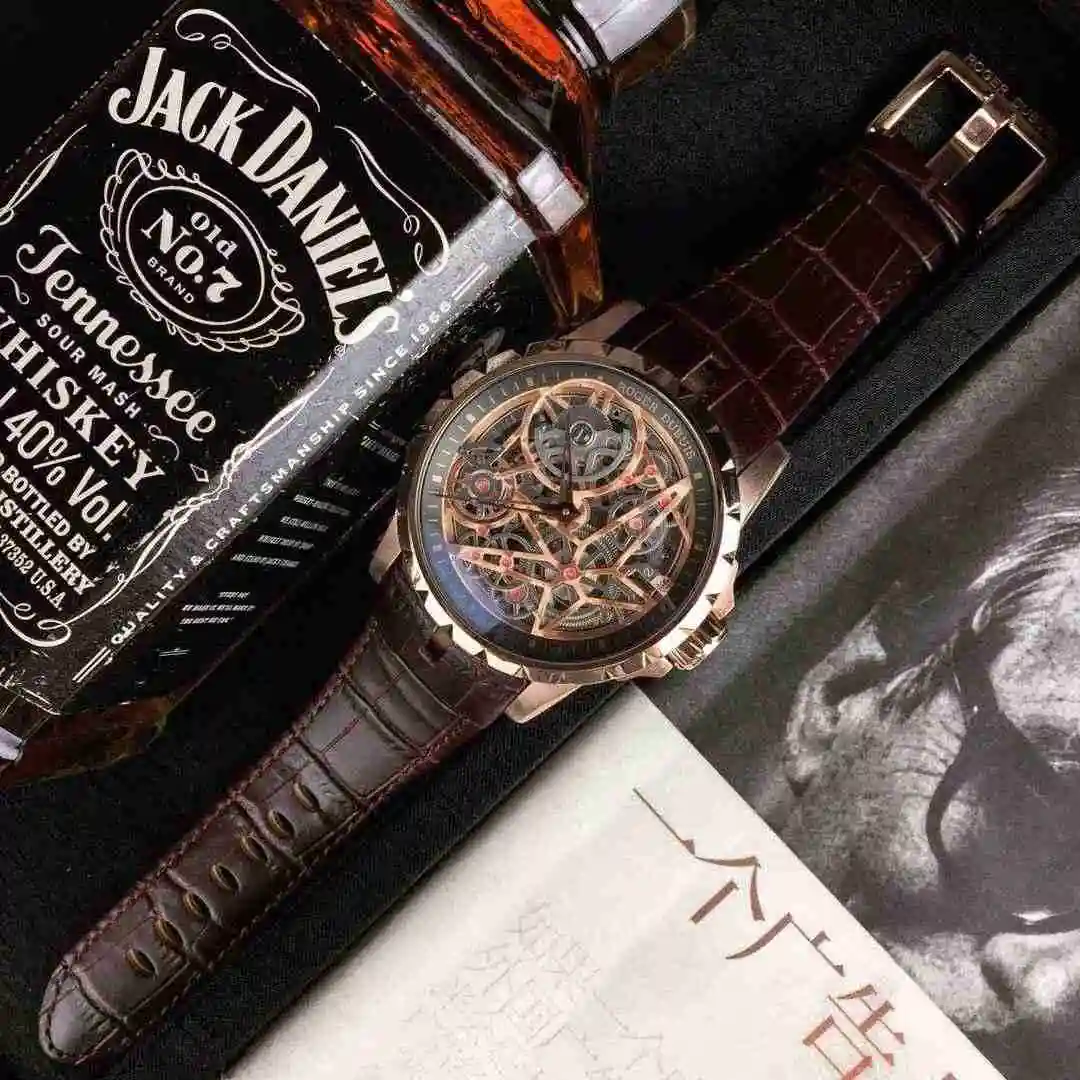 General Watches Roger Duby White 450 Rose Black 470 Watch view 2