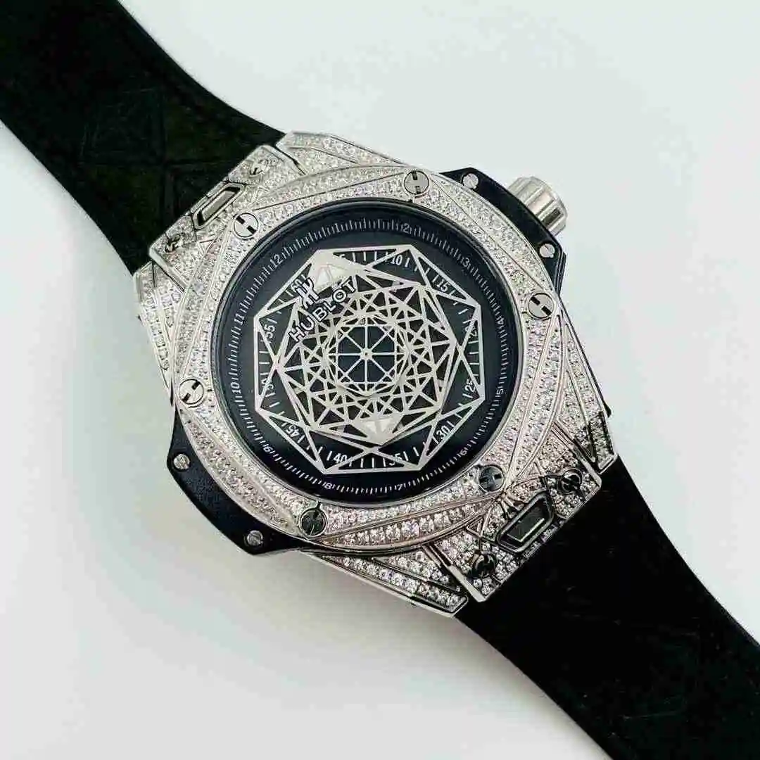 General Watches HUBLOT UBO Watch Men's Watch Paired with Original Fully Automatic Mechanical Movement Top Grade 316 Precision Steel Case with Mineral Super Strong Mirror Diameter 42mm KK06250 view 9