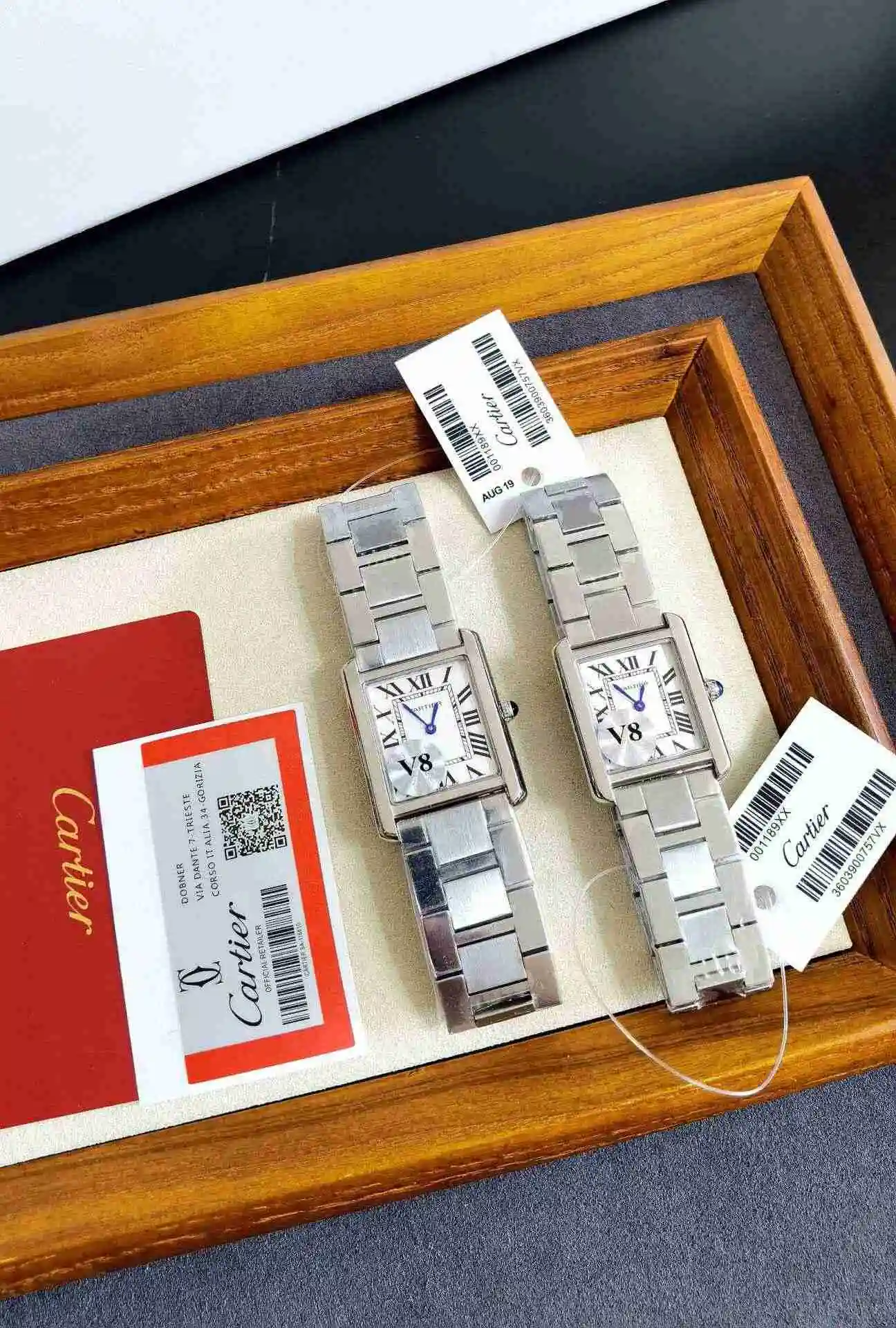 General Watches Cartier Watch Couple Watch Paired with Original Fully Automatic Mechanical Movement Top grade 316 Precision Steel Case Case with Mineral Super Strong Mirror Diameter 27MMX34MM KK03250 view 5