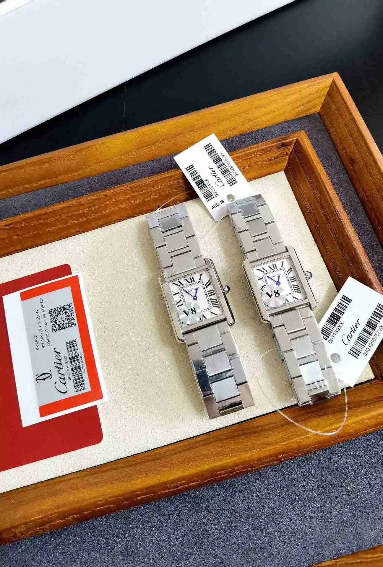 General Watches Cartier Watch Couple Watch Paired with Original Fully Automatic Mechanical Movement Top grade 316 Precision Steel Case Case with Mineral Super Strong Mirror Diameter 27MMX34MM KK03250 view 6