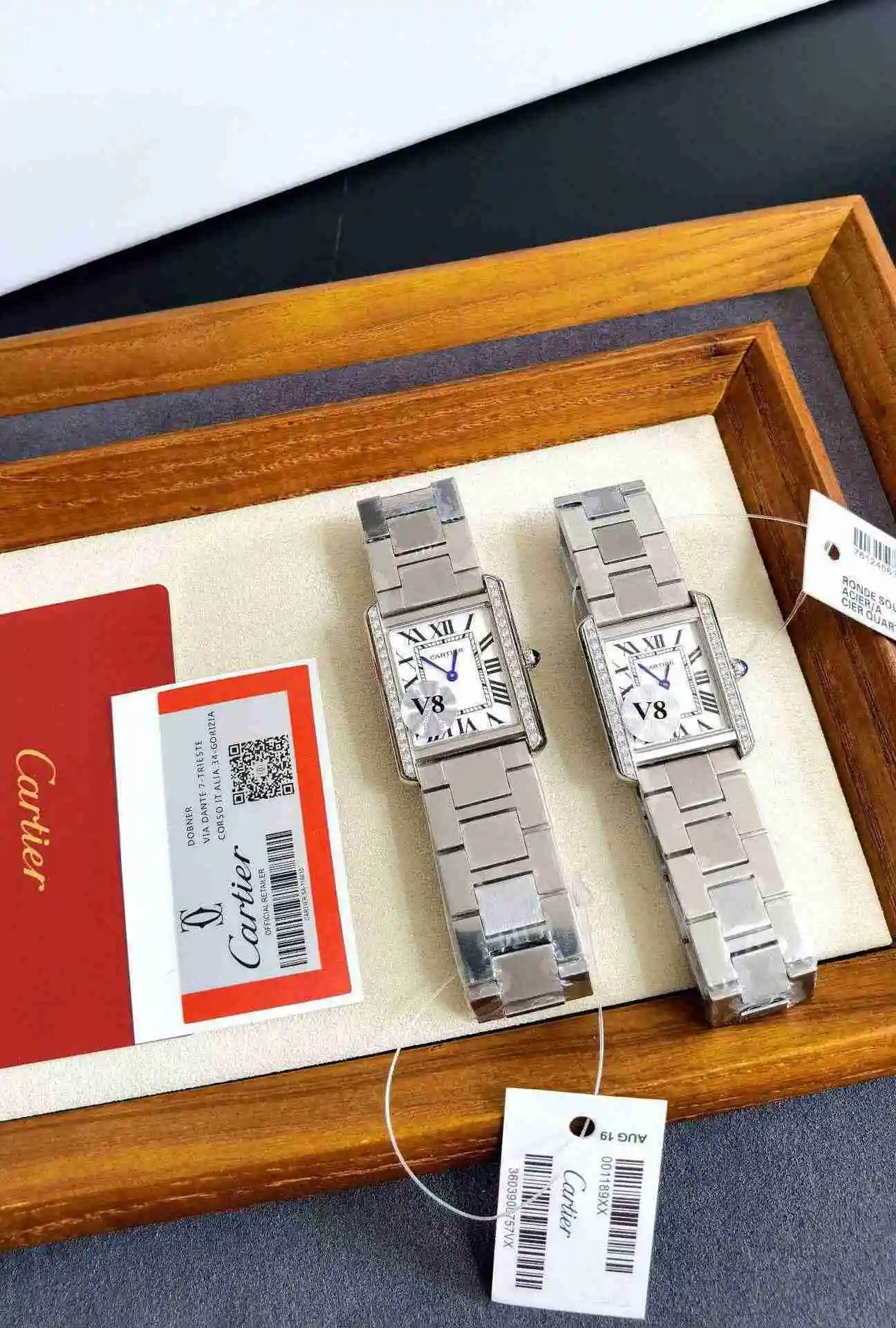 General Watches Cartier Watch Couple Watch Paired with Original Fully Automatic Mechanical Movement Top grade 316 Precision Steel Case Case with Mineral Super Strong Mirror Diameter 27MMX34MM KK03250 view 7