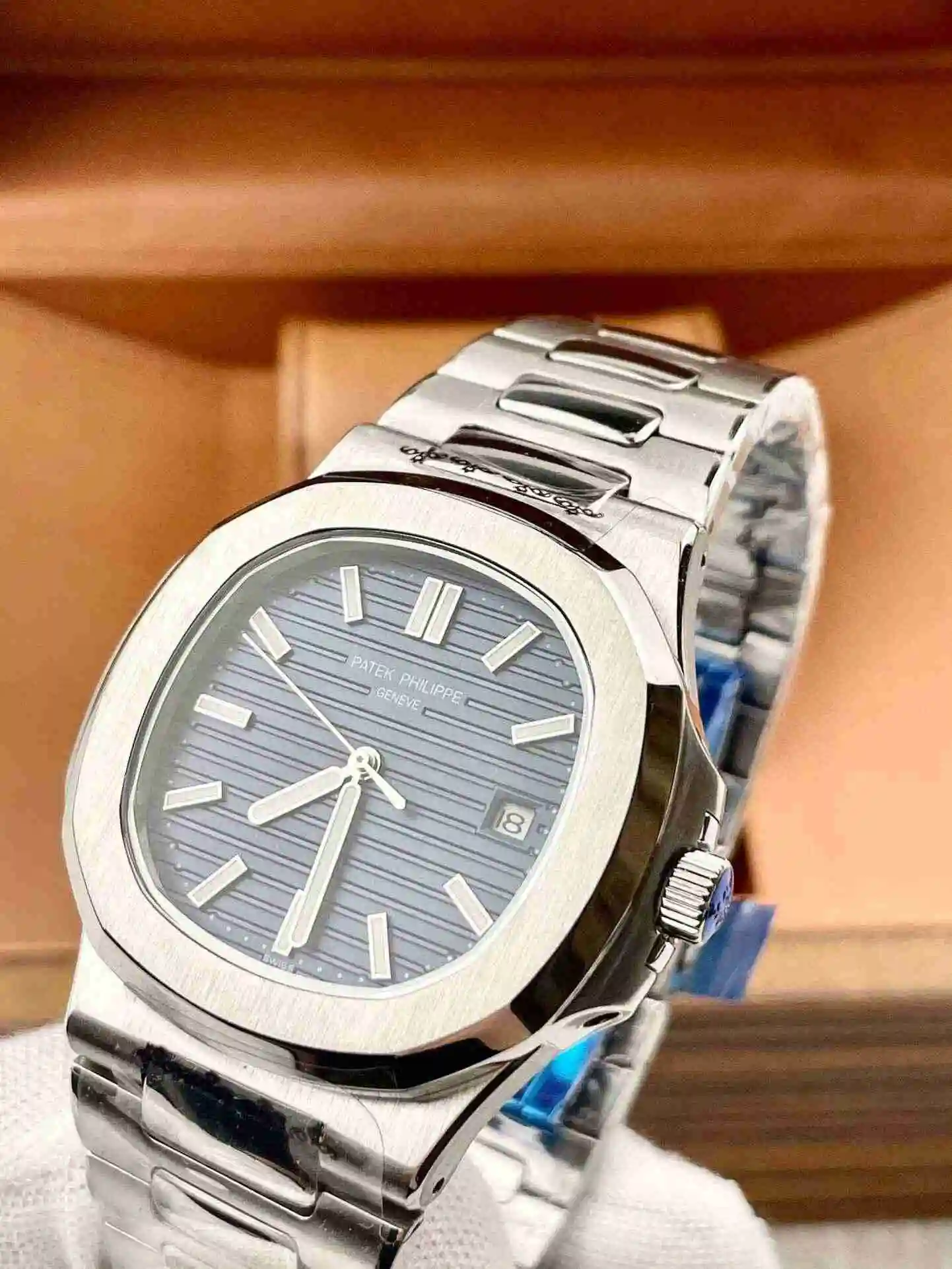 General Watches Patek Philippe Watch Men's Watch Paired with Original Fully Automatic Mechanical Movement Top Grade 316 Precision Steel Case Case with Mineral Super Strong Mirror Diameter 42mm KK03550 view 5