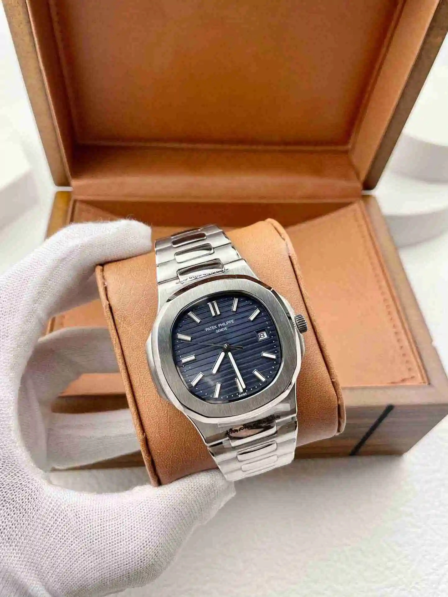 General Watches Patek Philippe Watch Men's Watch Paired with Original Fully Automatic Mechanical Movement Top Grade 316 Precision Steel Case Case with Mineral Super Strong Mirror Diameter 42mm KK03550 view 9