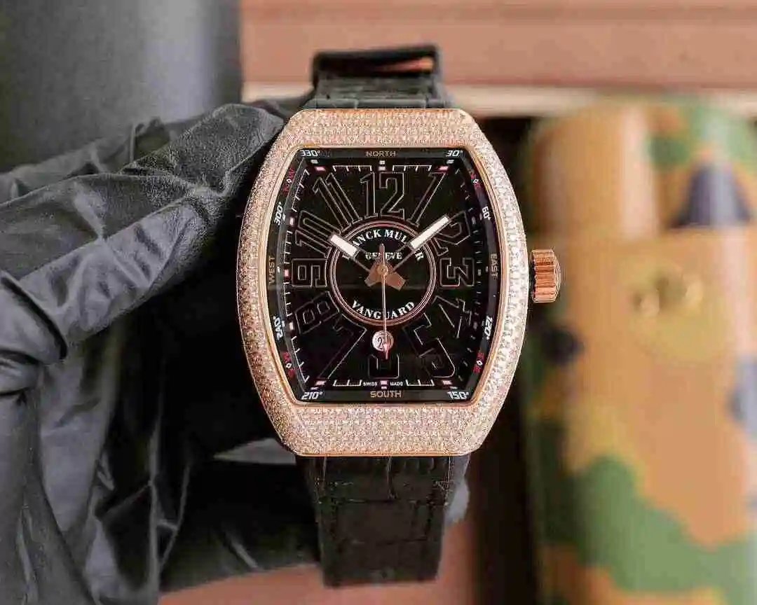 General Watches Franck Muller Frank Watch Men's Watch Paired with Original Fully Automatic Mechanical Movement Top Grade 316 Precision Steel Case with Mineral Super Strong Mirror Diameter 544215mm kk07650 view 2
