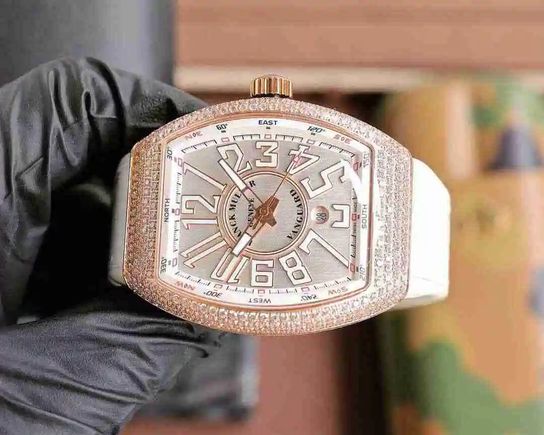 General Watches Franck Muller Frank Watch Men's Watch Paired with Original Fully Automatic Mechanical Movement Top Grade 316 Precision Steel Case with Mineral Super Strong Mirror Diameter 544215mm kk07650 view 7