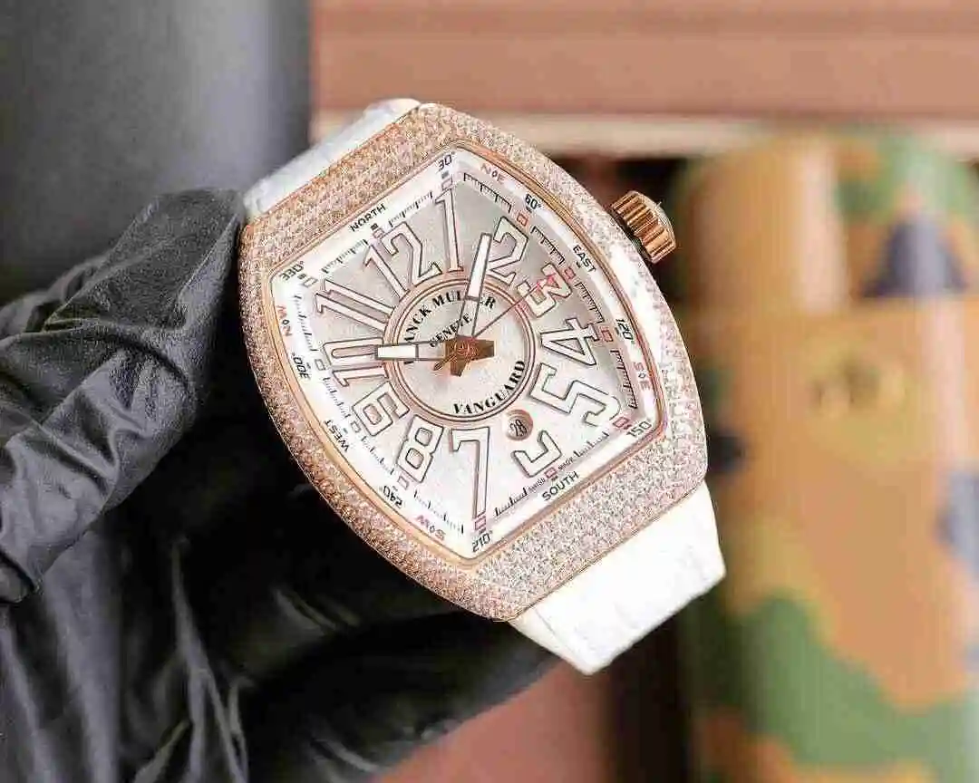 General Watches Franck Muller Frank Watch Men's Watch Paired with Original Fully Automatic Mechanical Movement Top Grade 316 Precision Steel Case with Mineral Super Strong Mirror Diameter 544215mm kk07650 view 8