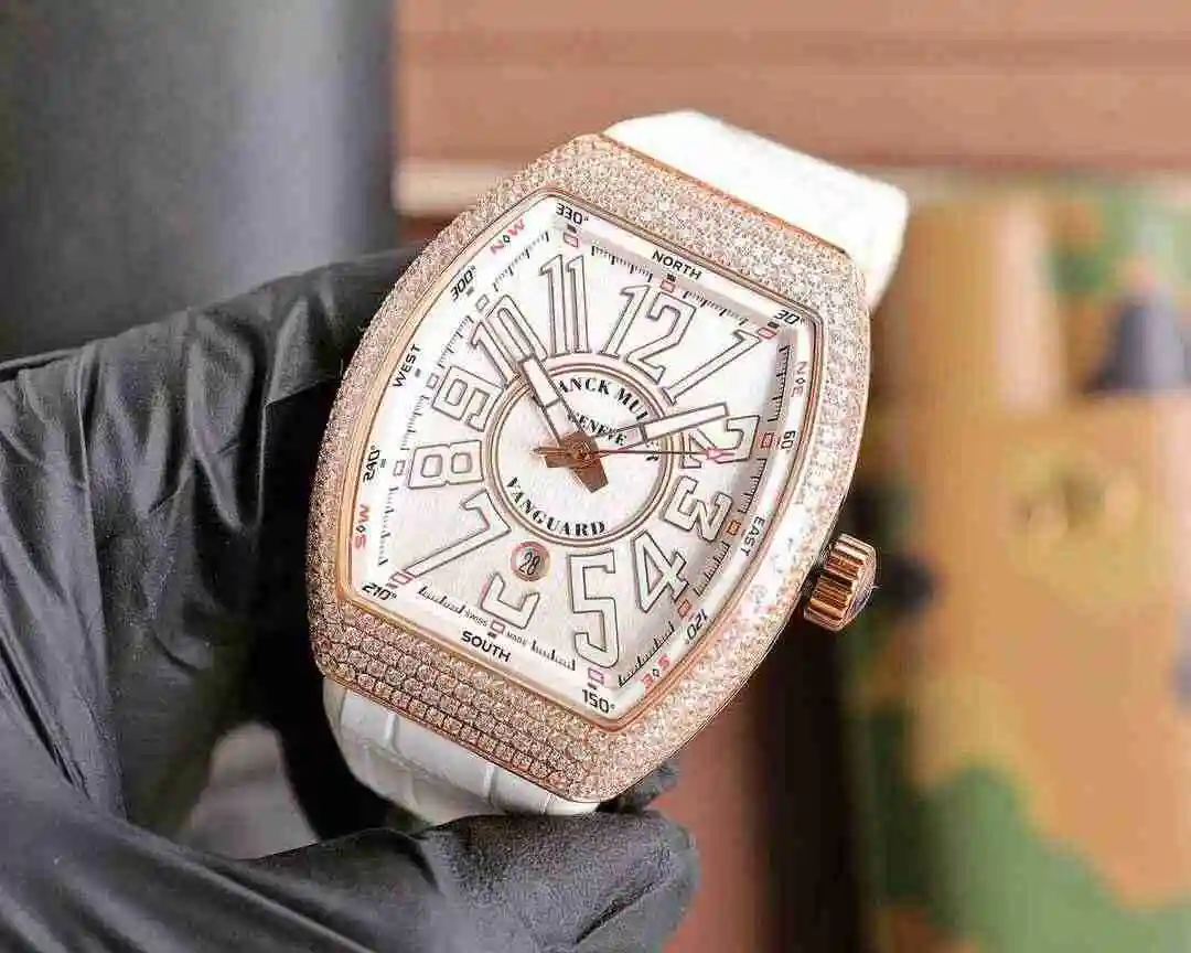 General Watches Franck Muller Frank Watch Men's Watch Paired with Original Fully Automatic Mechanical Movement Top Grade 316 Precision Steel Case with Mineral Super Strong Mirror Diameter 544215mm kk07650 view 9