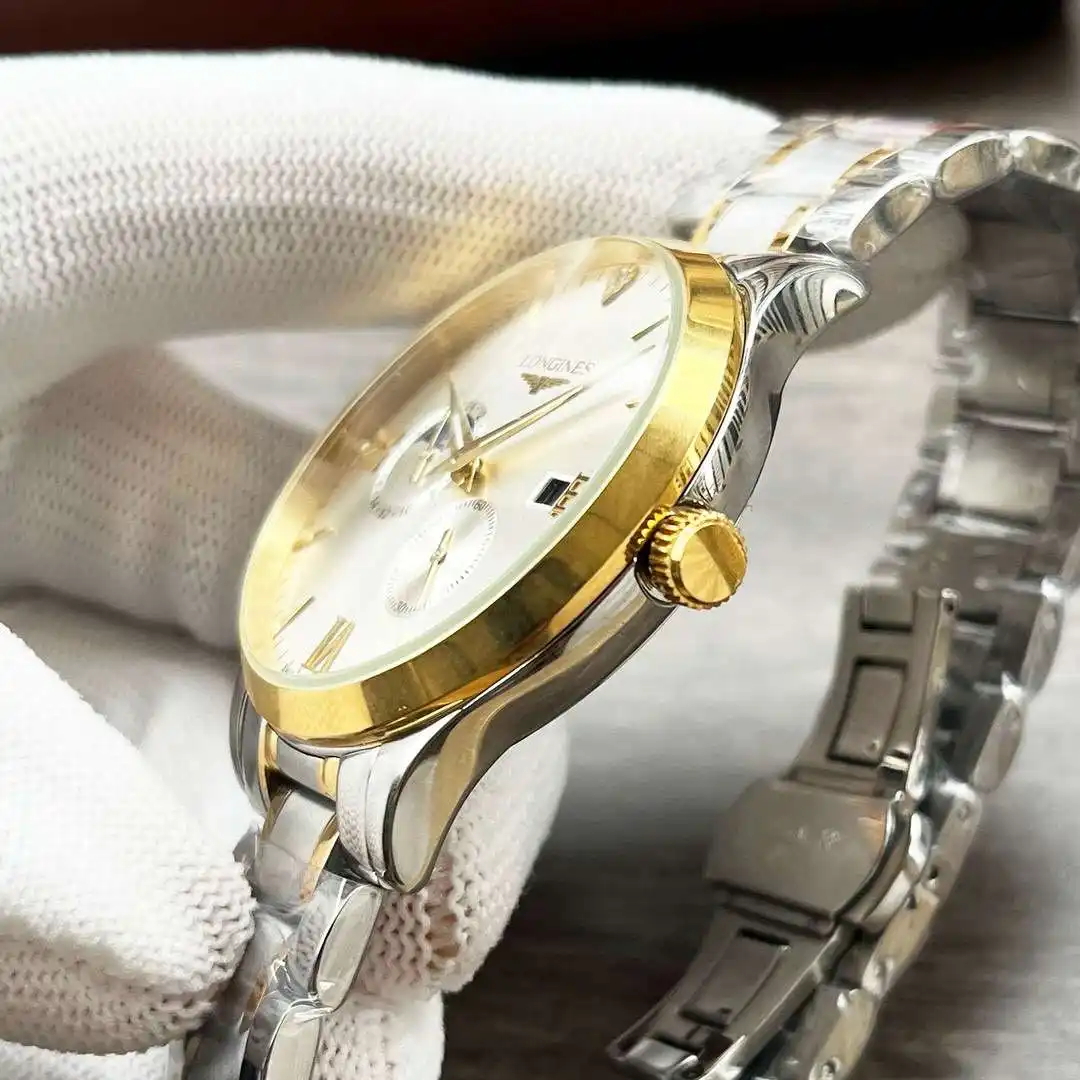General Watches Longines Watch Lang@ men's watch with original fully automatic mechanical movement, top-grade 316 stainless steel case and strap, mineral super mirror, diameter 42mm KK04050 2 view 4