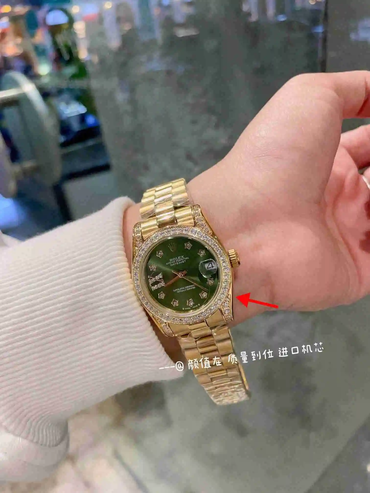 General Watches Rolex Watch Women's Watch Paired with Original Fully Automatic Mechanical Movement Top Grade 316 Precision Steel Case with Mineral Super Strong Mirror Diameter 31cm KK03050 3 view 4
