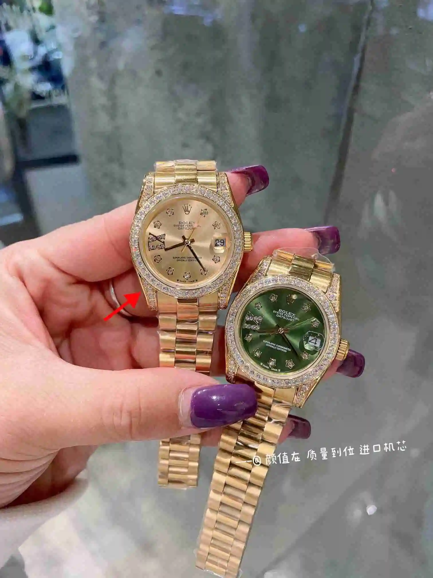 General Watches Rolex Watch Women's Watch Paired with Original Fully Automatic Mechanical Movement Top Grade 316 Precision Steel Case with Mineral Super Strong Mirror Diameter 31cm KK03050 3 view 9