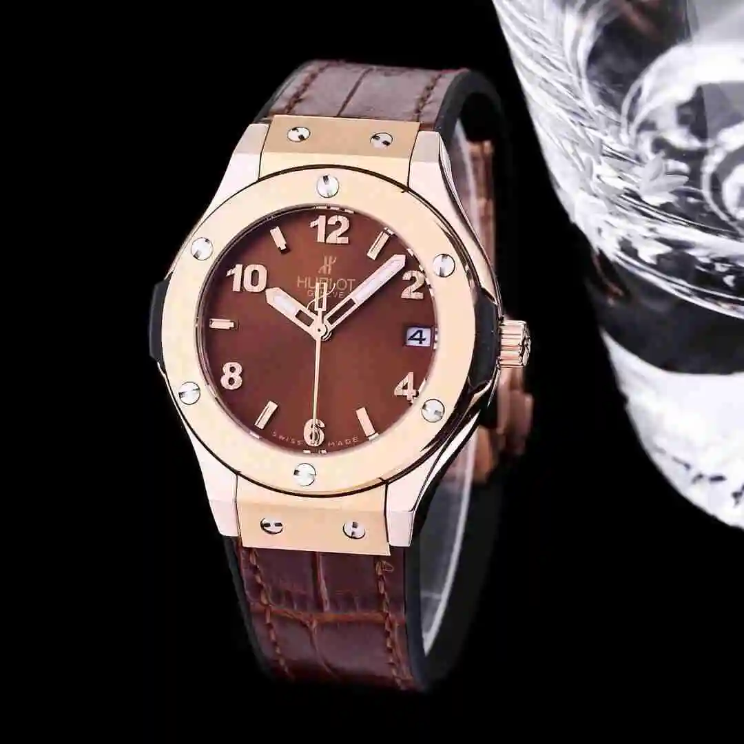 General Watches Hublot Yubo Watch Women's Watch Paired with Original Fully Automatic Mechanical Movement Top Grade 316 Precision Steel Case with Mineral Super Strong Mirror Diameter 40mm KK03350 6 view 5