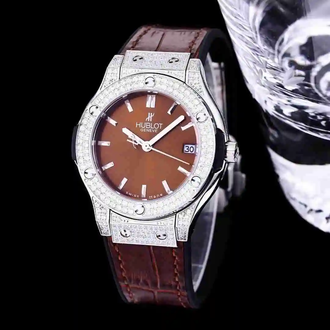 General Watches Hublot Yubo Watch Women's Watch Paired with Original Fully Automatic Mechanical Movement Top Grade 316 Precision Steel Case with Mineral Super Strong Mirror Diameter 40mm KK03350 6 view 6