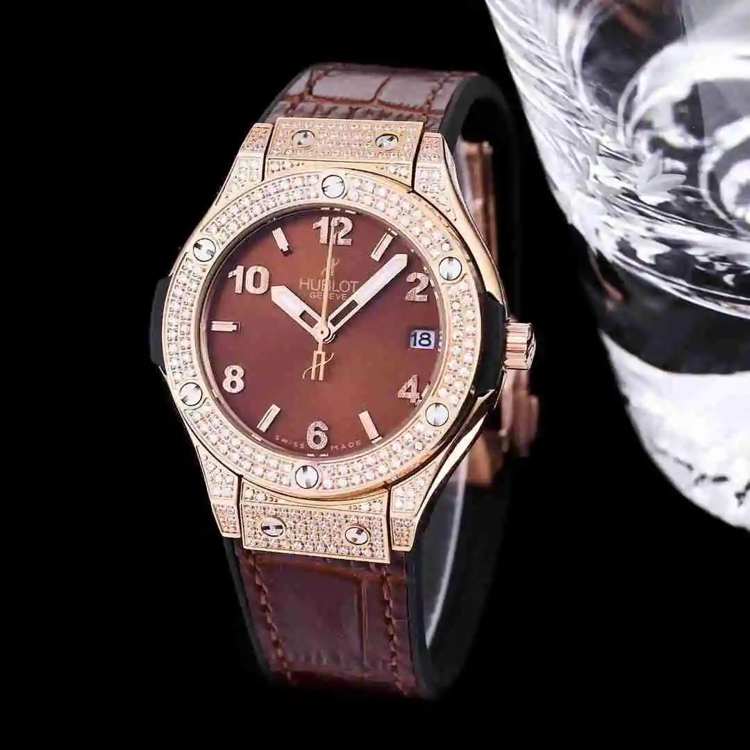 General Watches Hublot Yubo Watch Women's Watch Paired with Original Fully Automatic Mechanical Movement Top Grade 316 Precision Steel Case with Mineral Super Strong Mirror Diameter 40mm KK03350 6 view 7