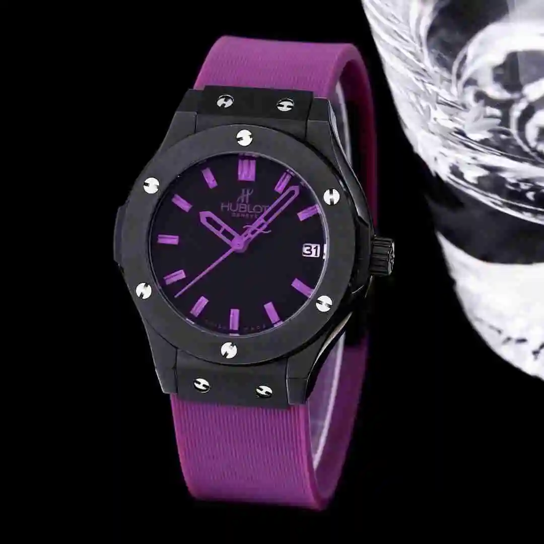 General Watches Hublot Yubo Watch Women's Watch Paired with Original Fully Automatic Mechanical Movement Top Grade 316 Precision Steel Case with Mineral Super Strong Mirror Diameter 40mm KK03350 6 view 8