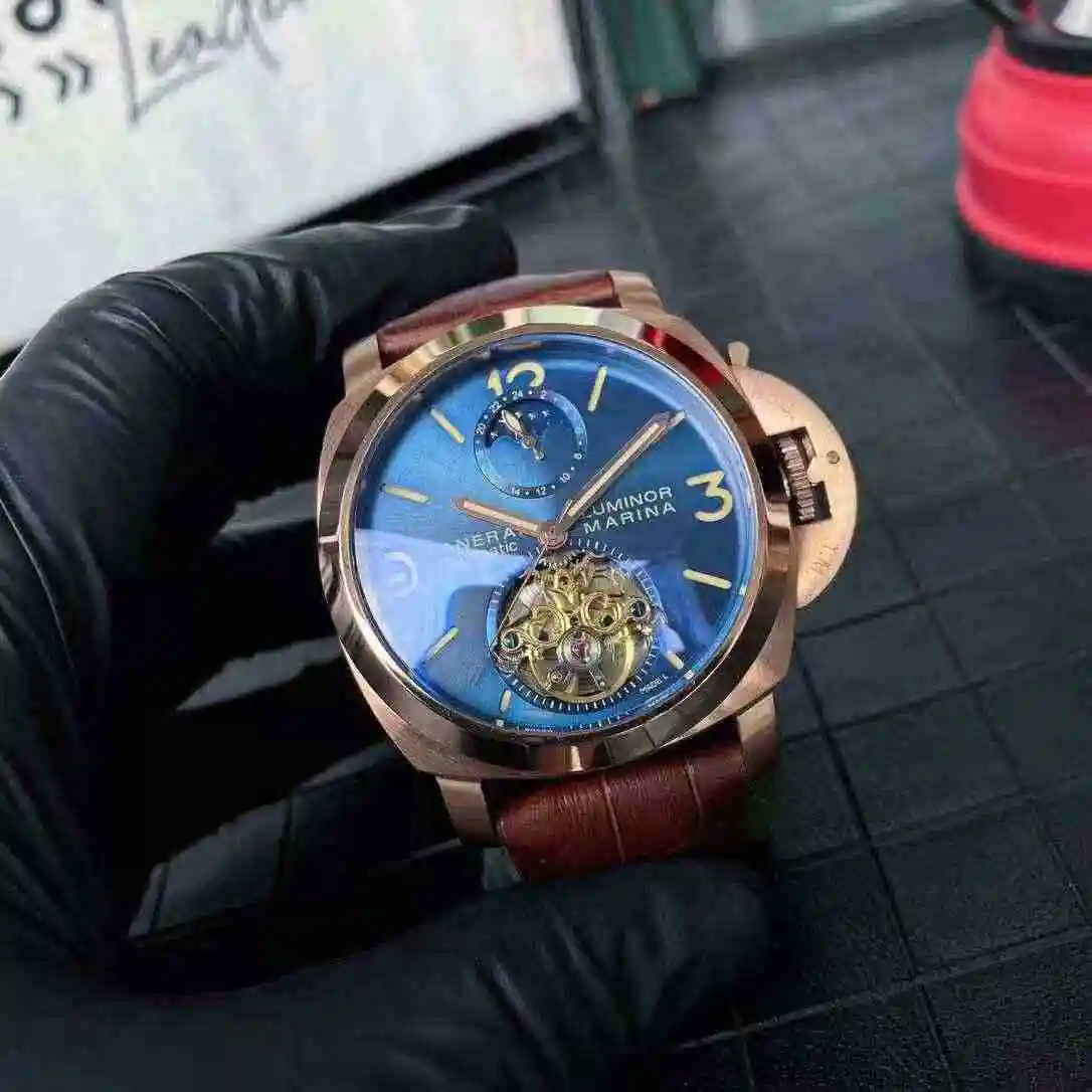 General Watches Panerai Peinahai Watch Men's Watch Paired with Original Fully Automatic Mechanical Movement Top Grade 316 Precision Steel Case with Mineral Super Strong Mirror Diameter 45mm KK06250 1 view 6