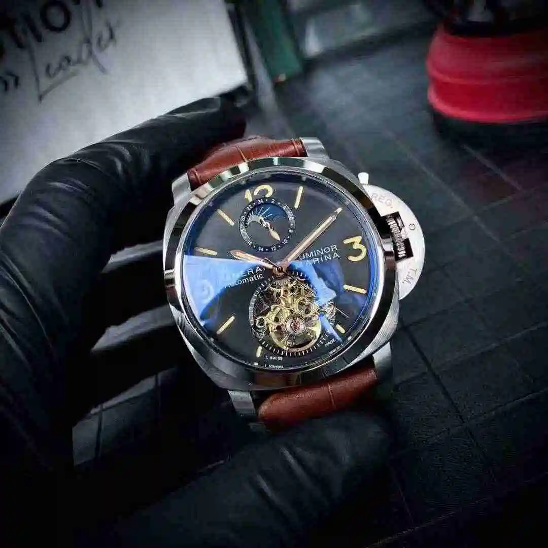 General Watches Panerai Peinahai Watch Men's Watch Paired with Original Fully Automatic Mechanical Movement Top Grade 316 Precision Steel Case with Mineral Super Strong Mirror Diameter 45mm KK06250 1 view 8