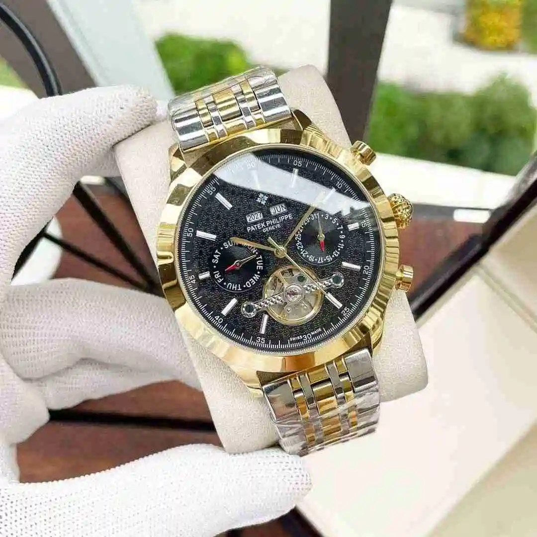 General Watches Patek Philippe Watch Men's Watch Paired with Original Fully Automatic Mechanical Movement Top Grade 316 Precision Steel Case Case with Mineral Super Strong Mirror Diameter 42mm KK05350 view 6