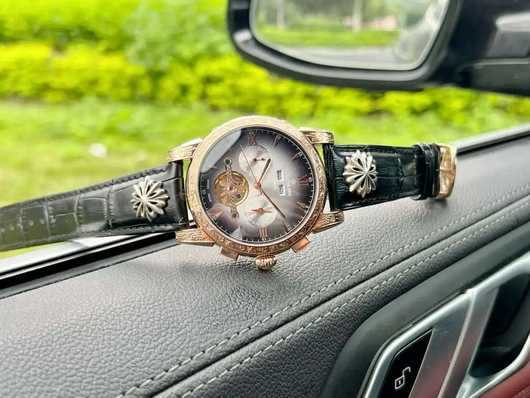 General Watches Watch, men's watch with original fully automatic mechanical movement, top 316 stainless steel case and strap, mineral super mirror, diameter 42cm KK06250 view 7