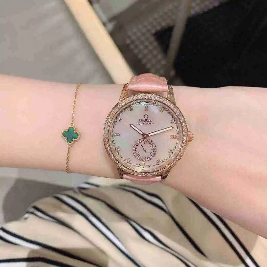 General Watches Omega Watch Women's Watch Paired with Original Fully Automatic Mechanical Movement Top Grade 316 Precision Steel Case with Mineral Super Strong Mirror Diameter 37mm KK02850 view 6