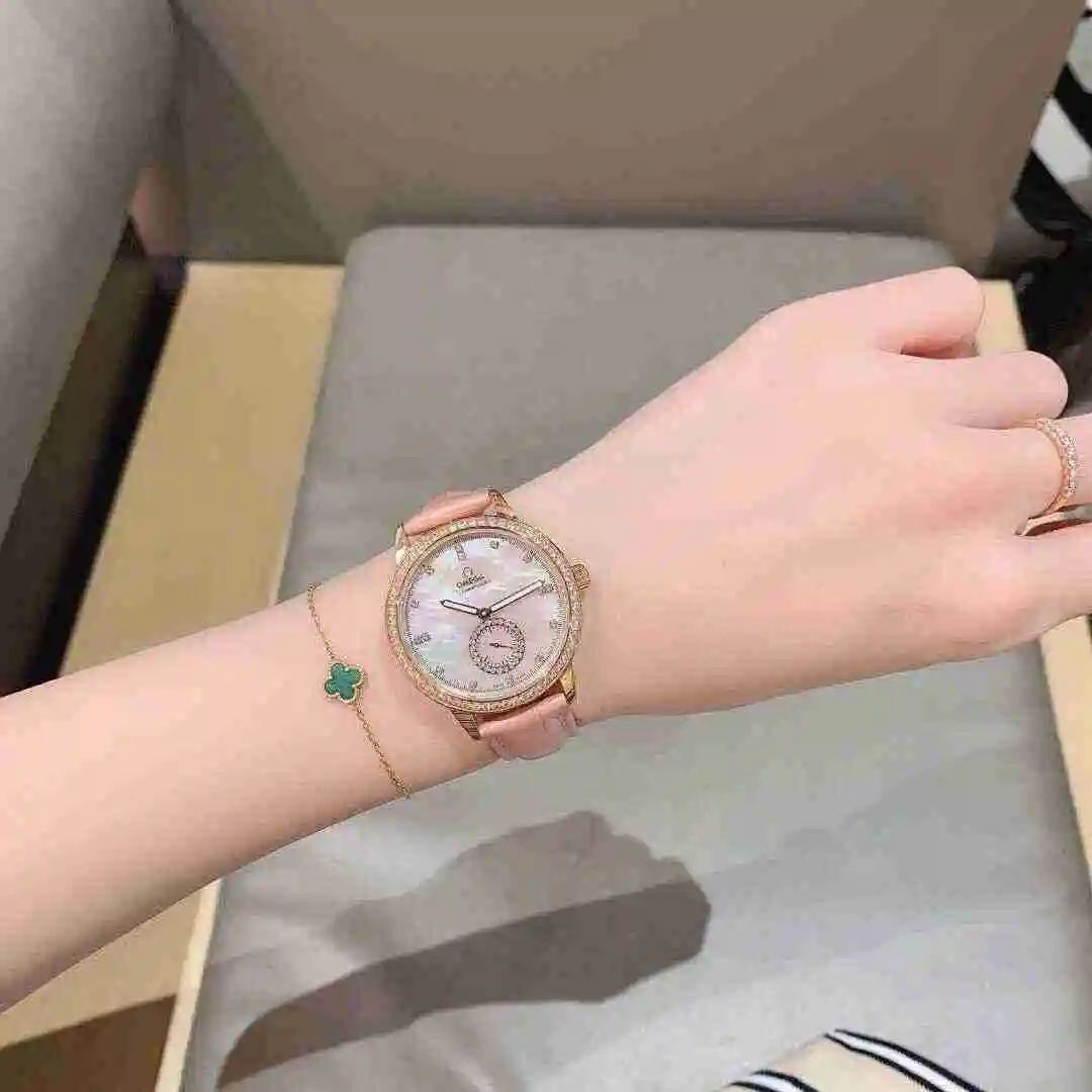 General Watches Omega Watch Women's Watch Paired with Original Fully Automatic Mechanical Movement Top Grade 316 Precision Steel Case with Mineral Super Strong Mirror Diameter 37mm KK02850 view 7