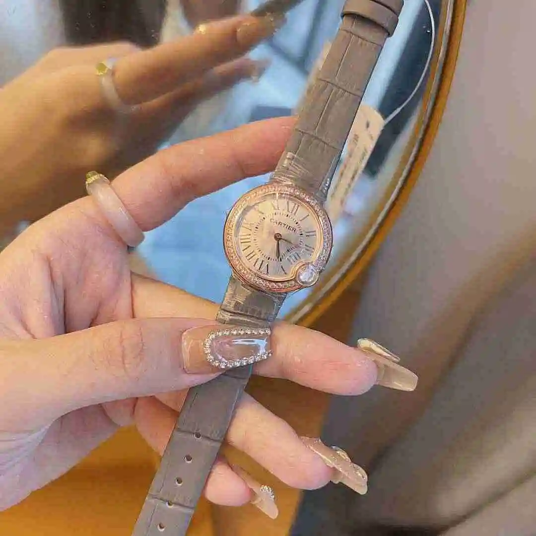 General Watches Cartier Watch Women's Watch Paired with Original Fully Automatic Mechanical Movement Top Grade 316 Precision Steel Case with Mineral Super Strong Mirror Diameter 30mm KK02650 view 2