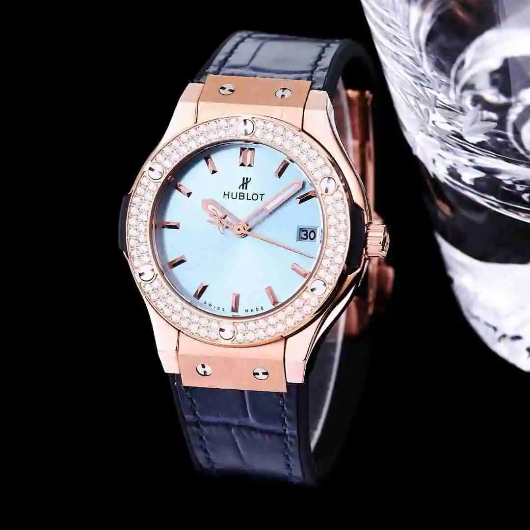 General Watches Hublot Yubo Watch Women's Watch Paired with Original Fully Automatic Mechanical Movement Top Grade 316 Precision Steel Case with Mineral Super Strong Mirror Diameter 40mm KK03350 4 view 7