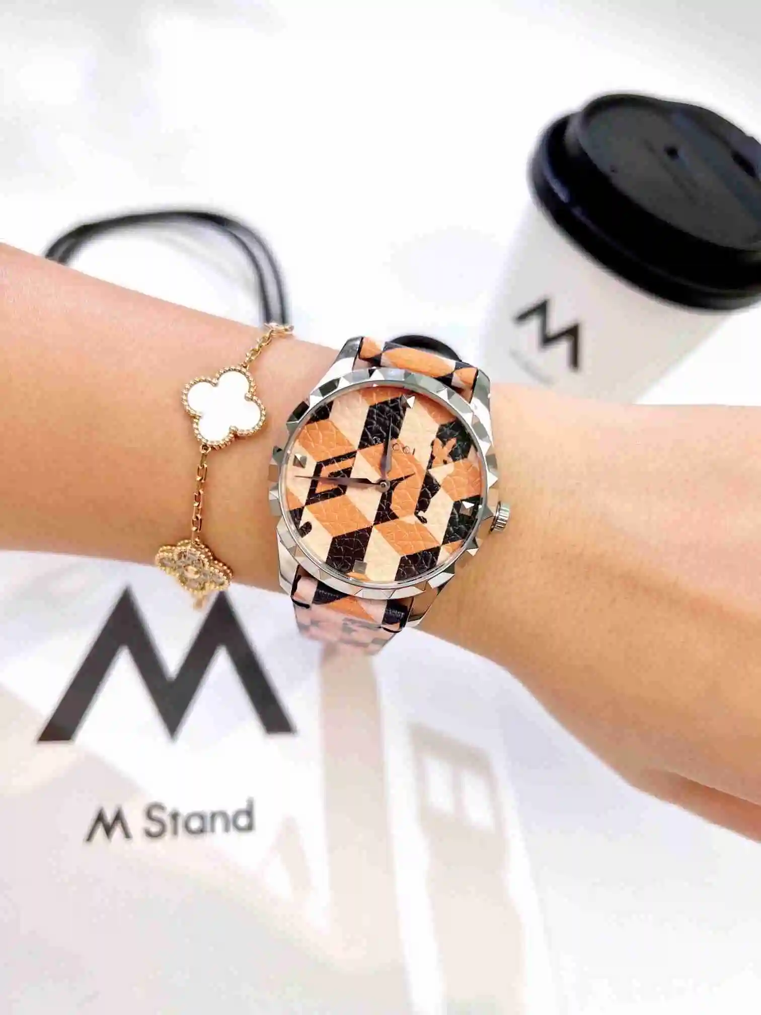 General Watches GUCCI Watch Women's Watch Paired with Original Fully Automatic Mechanical Movement Top Grade 316 Precision Steel Case with Mineral Super Strong Mirror Diameter 38cm KK03050 1 view 5