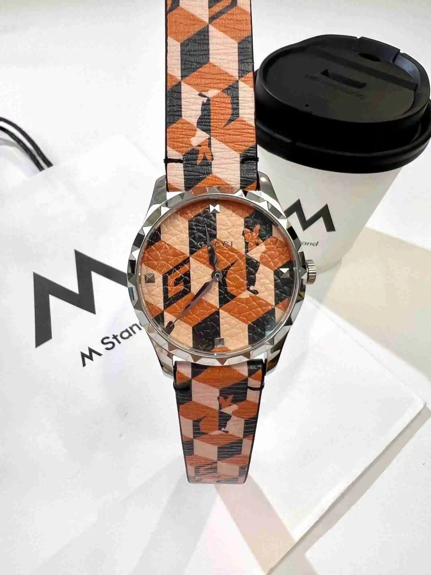 General Watches GUCCI Watch Women's Watch Paired with Original Fully Automatic Mechanical Movement Top Grade 316 Precision Steel Case with Mineral Super Strong Mirror Diameter 38cm KK03050 1 view 9