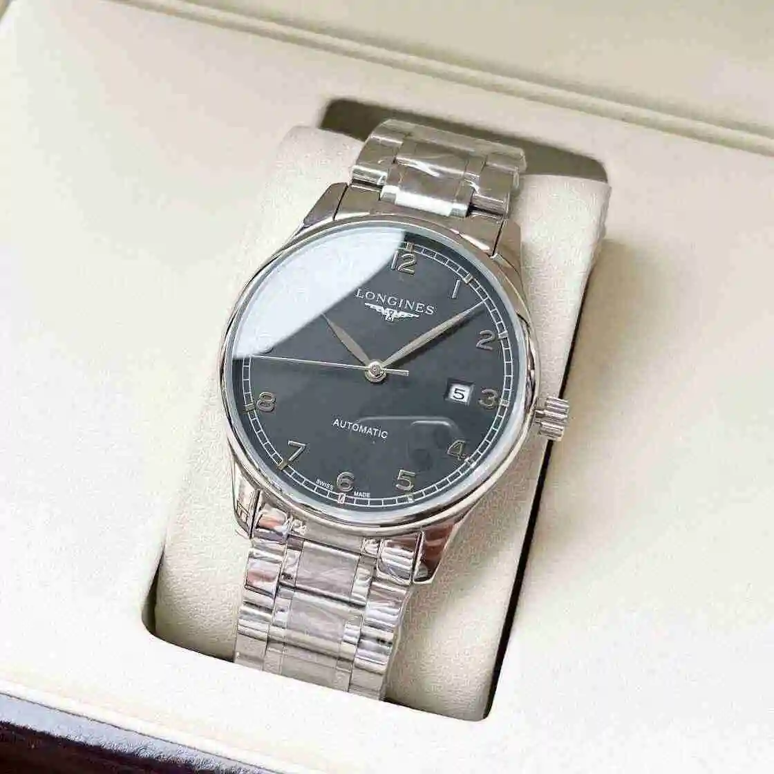 General Watches Longines Watch Men's Watch Paired with Original Fully Automatic Mechanical Movement Top Grade 316 Precision Steel Case with Mineral Super Strong Mirror Diameter 40mm KK04 1 view 9
