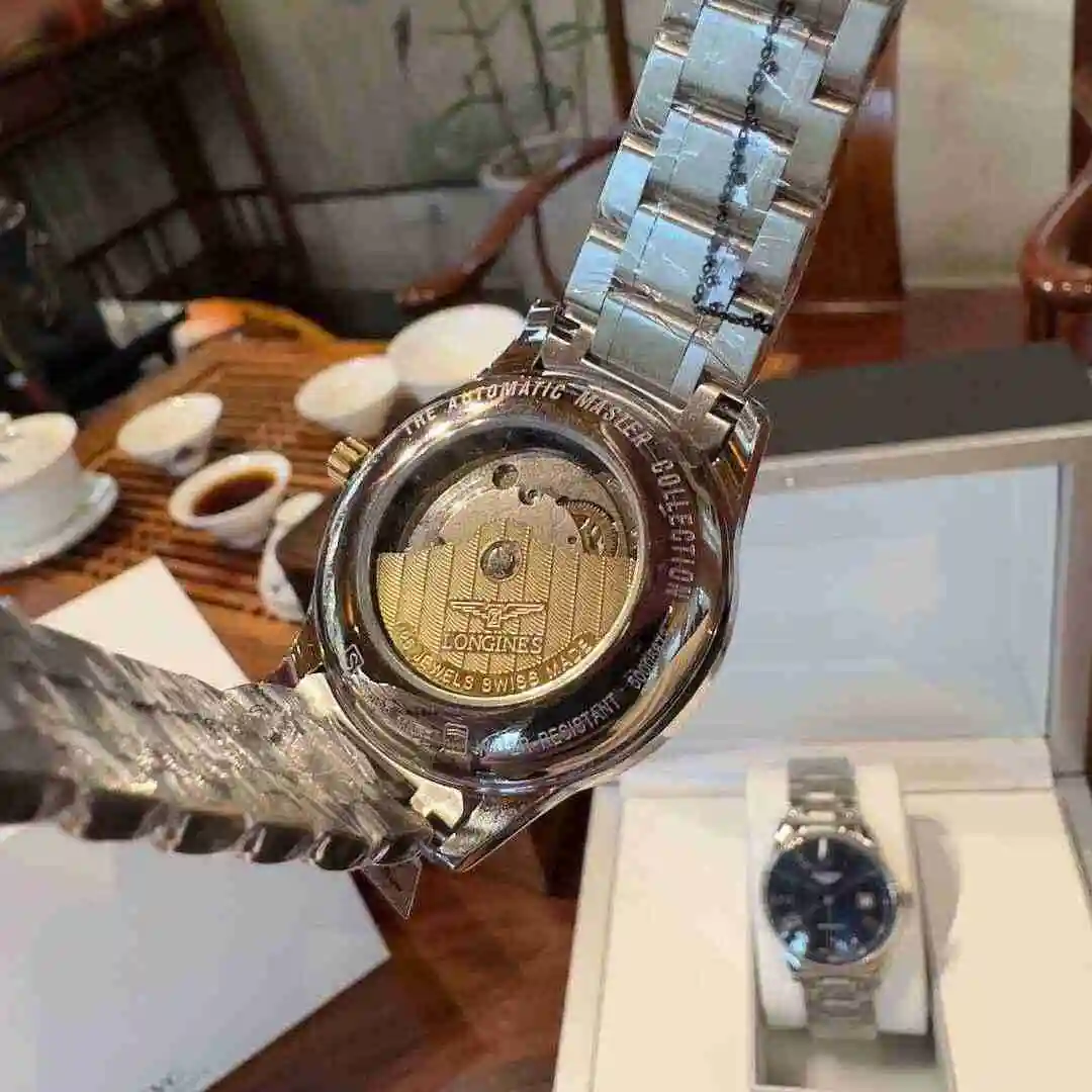 General Watches Longines Watch Men's Watch Paired with Original Fully Automatic Mechanical Movement Top Grade 316 Precision Steel Case with Mineral Super Strong Mirror Diameter 40mm KK04 3 view 3
