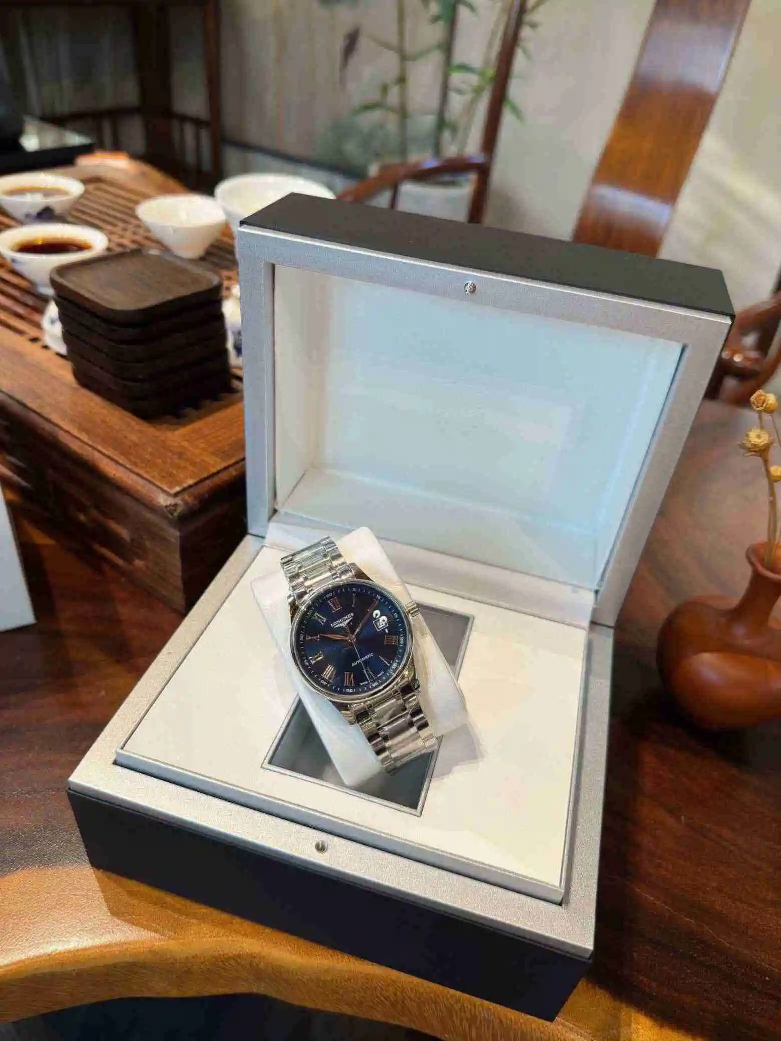 General Watches Longines Watch Men's Watch Paired with Original Fully Automatic Mechanical Movement Top Grade 316 Precision Steel Case with Mineral Super Strong Mirror Diameter 40mm KK04 3 view 5