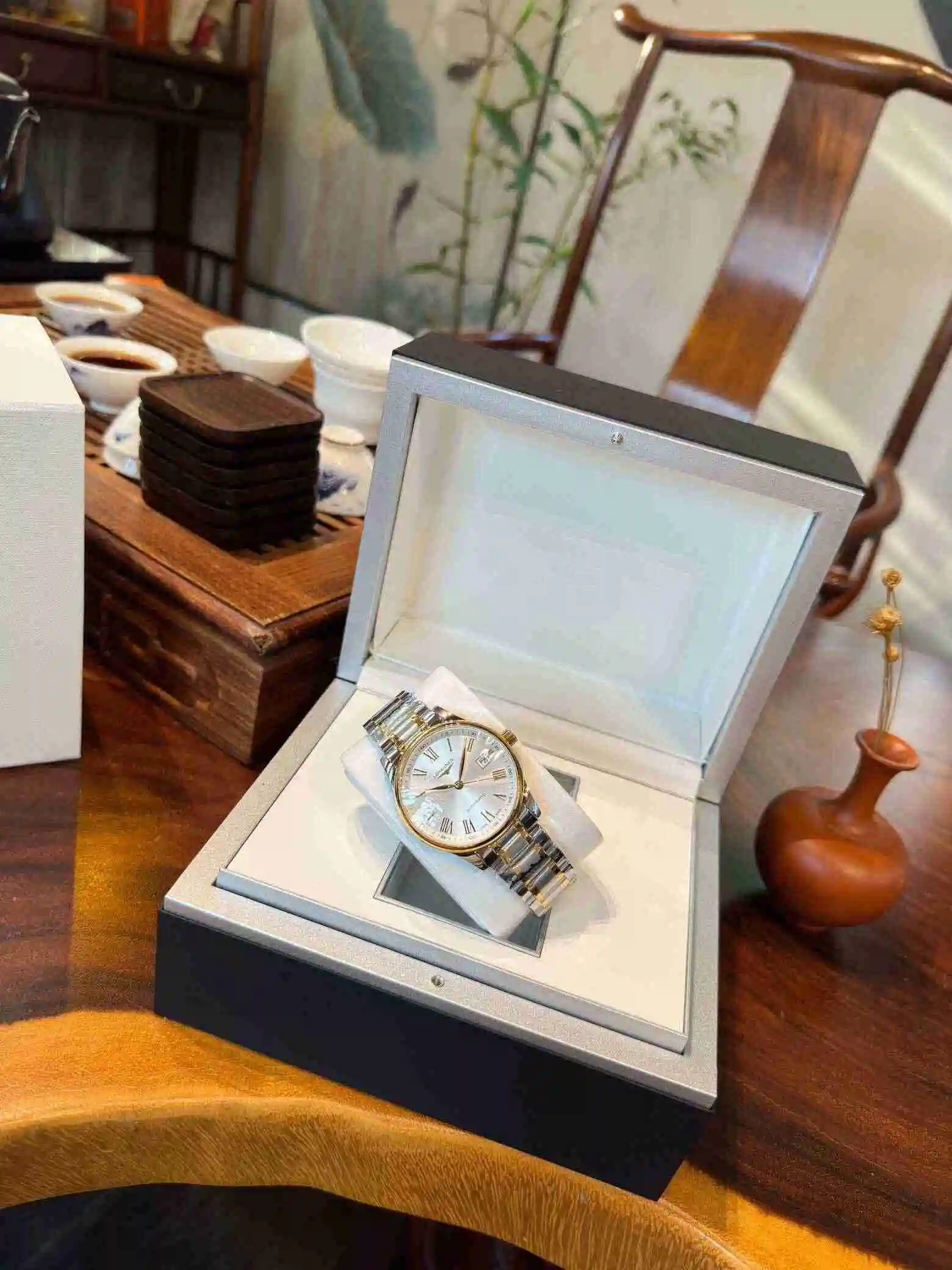 General Watches Longines Watch Men's Watch Paired with Original Fully Automatic Mechanical Movement Top Grade 316 Precision Steel Case with Mineral Super Strong Mirror Diameter 40mm KK04 3 view 7