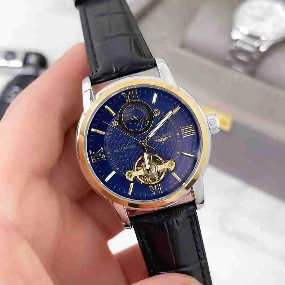 General Watches Longines Watch Men's Watch Paired with Original Fully Automatic Mechanical Movement Top Grade 316 Precision Steel Case with Mineral Super Strong Mirror Diameter 42mm KK03850 1 view 9