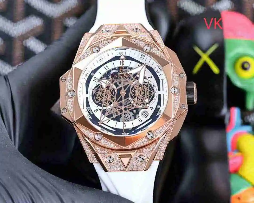 General Watches Hublot Yubo Watch Men's Watch Paired with Original Fully Automatic Mechanical Movement, Top Grade 316 Precision Steel Case with Mineral Super Strong Mirror Diameter 45mm kk07350 view 4